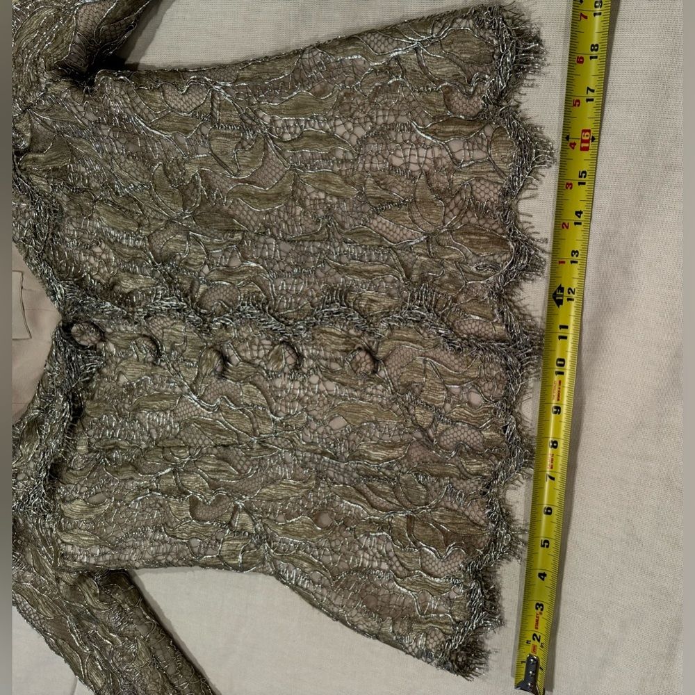 Luisa Beccaria gold lace jacket and skirt size 46 - Picture 12 of 16